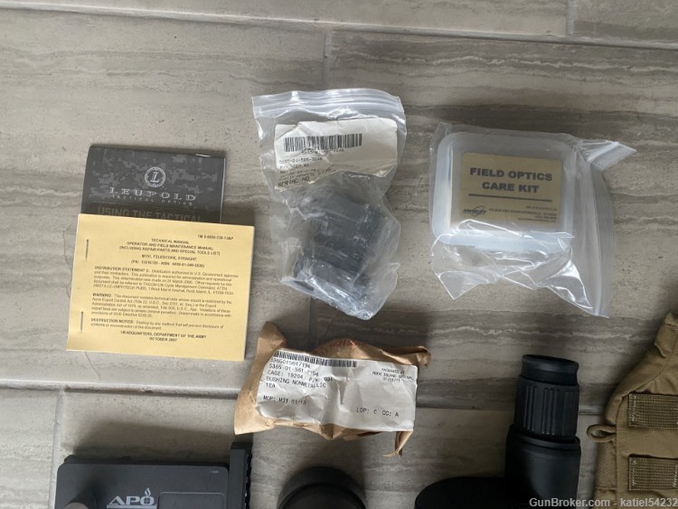 Leupold MK 4  M151 Sniper Spotting Scope Kit New and Complete-img-4