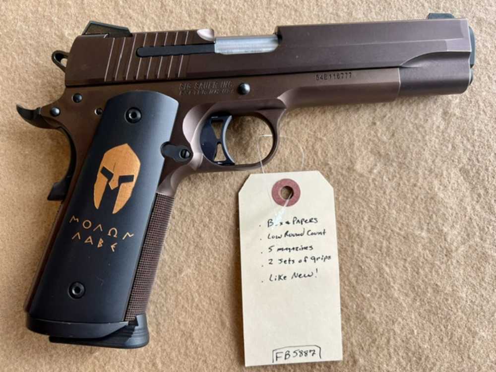 SIG SAUER 1911 MOLON LABE .45ACP - LIKE NEW!-img-2