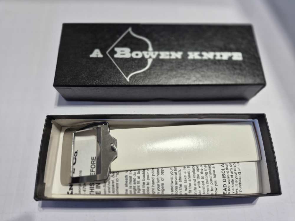 Bowen Survivor Belt Buckle Knife Single Edge Stainless-img-3