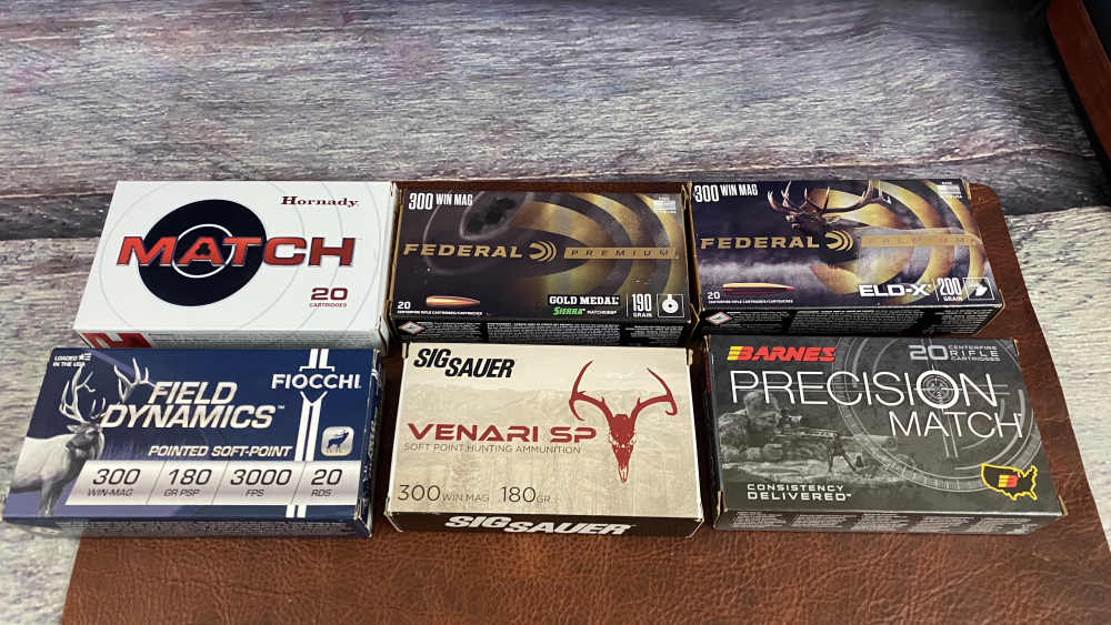 120rd Assortment 300 Win. Mag ammo, Federal, Hornady, Barnes, Sig, Fiocchi-img-0