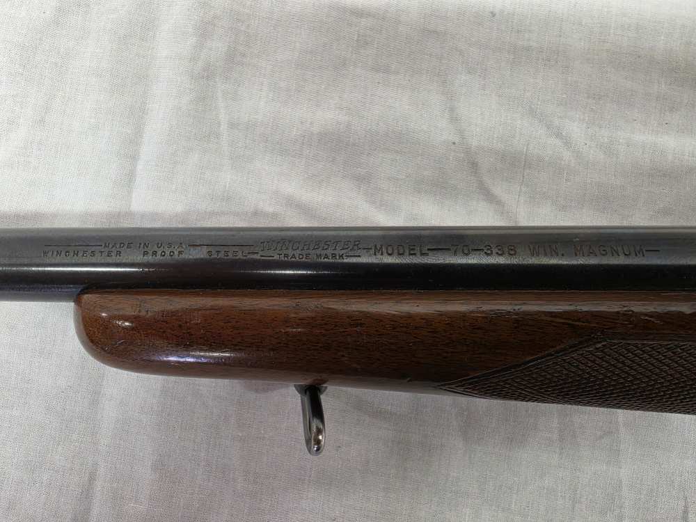WINCHESTER MODEL 70 338 WIN MAG RIFLE w/REDFIELD WEAVER K4 60B SCOPE-img-11