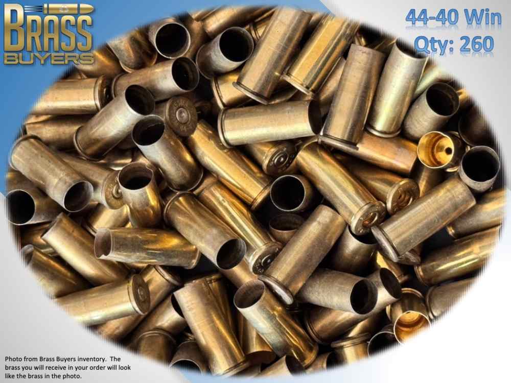 260 PIECES - 44-40 WIN BRASS ONCE FIRED BRASS + MANUAL-img-0