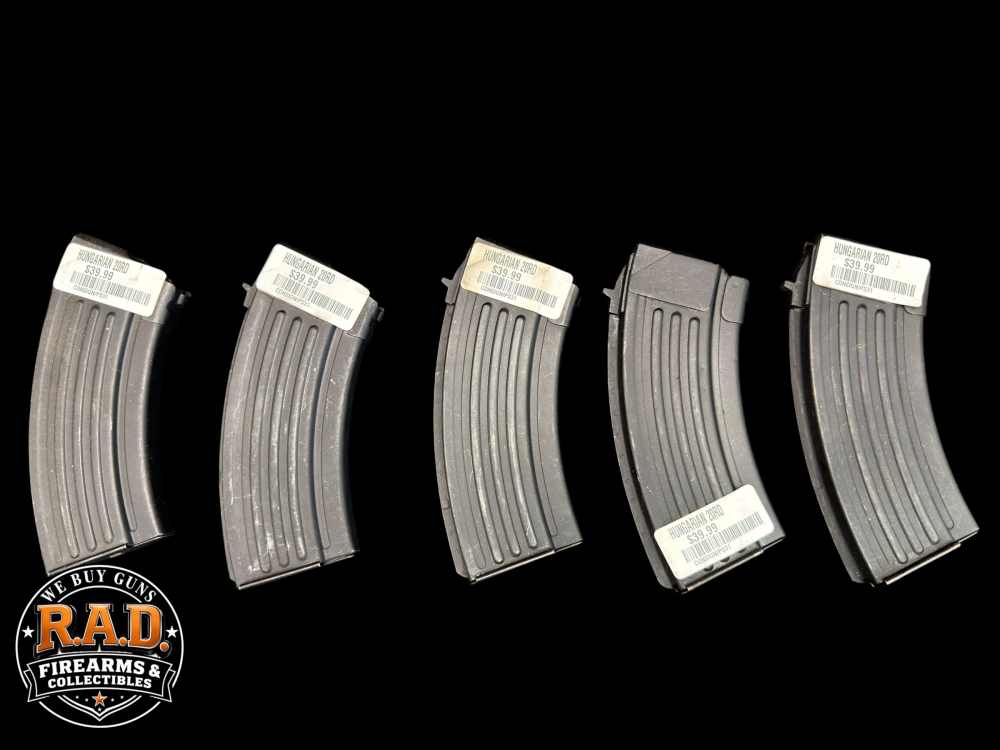 5X HUNGARIAN TANKER 20 ROUND AK-47 MAGAZINES GREAT SHAPE-img-0