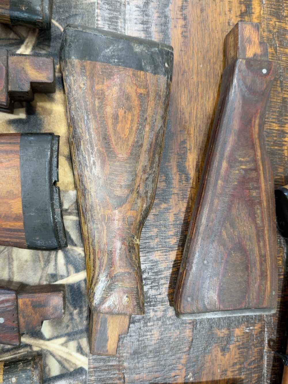 13pc Romanian AKM AK-47 Wood Buttstock Lot Cugir SAR WASR Combloc Surplus-img-6