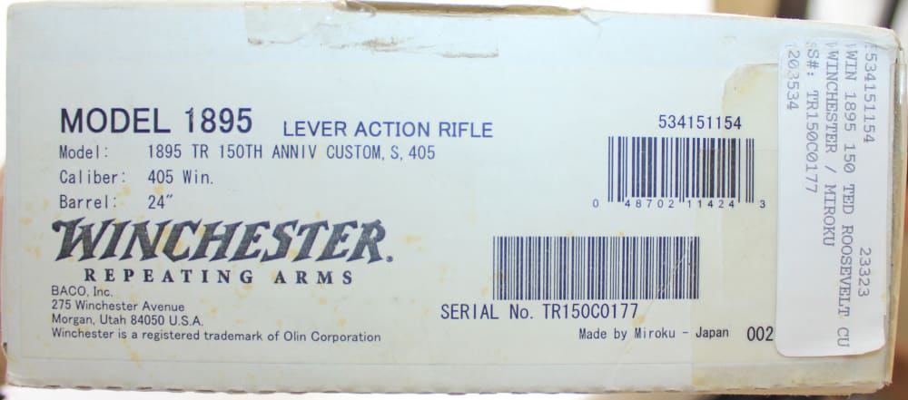 NOS PAIR WINCHESTER MODEL 1895 405 WIN THEODORE ROOSEVELT 150TH ANIV COMMEM-img-41