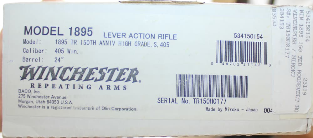 NOS PAIR WINCHESTER MODEL 1895 405 WIN THEODORE ROOSEVELT 150TH ANIV COMMEM-img-43