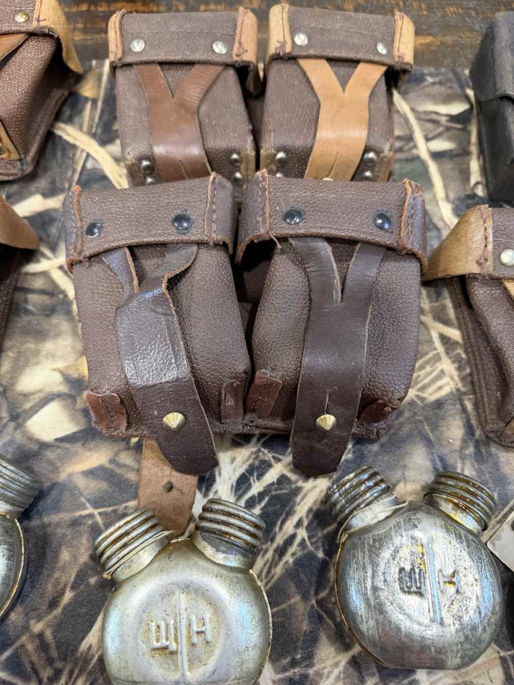 Mosin Nagant Ammo Pouch and Oiler Lot 11 Pieces Combloc Surplus-img-2