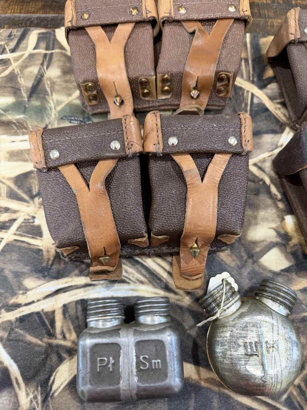 Mosin Nagant Ammo Pouch and Oiler Lot 11 Pieces Combloc Surplus-img-1