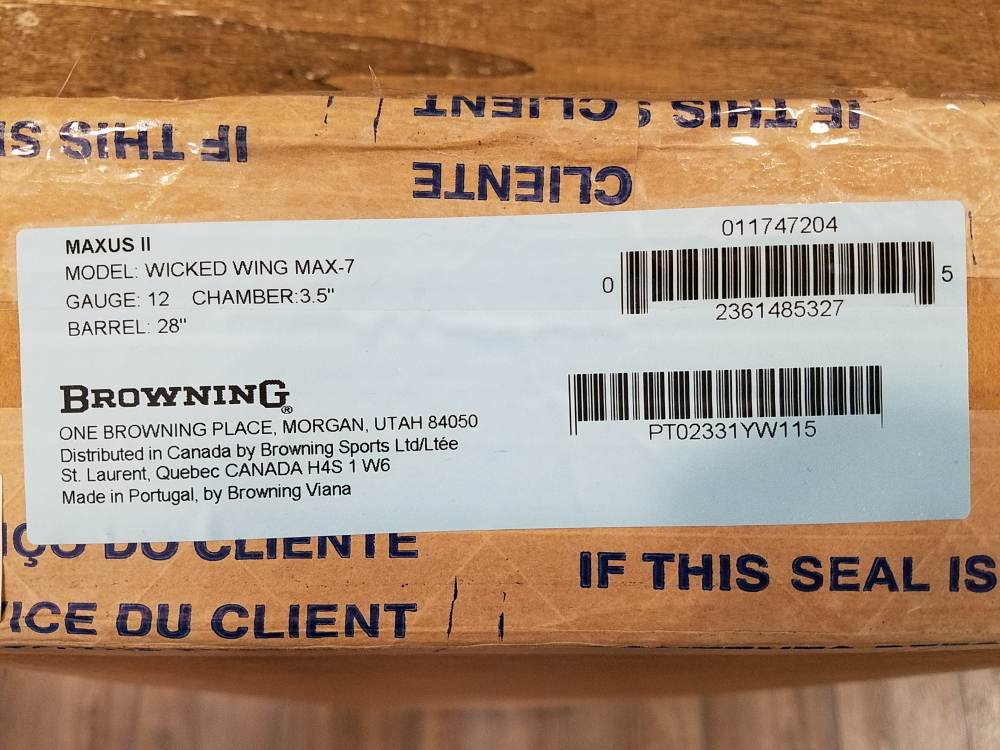 Browning Maxus II Wicked Wing Max-7 12 Gauge Shotgun 28" 011747204-img-7