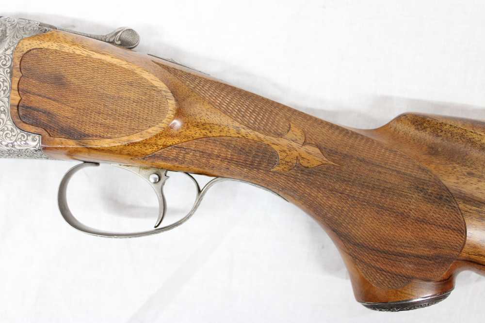 ULTRA RARE Italian CHAMPLIN VICENZA 12 GA Over Under Shotgun TWO BARREL SET-img-7