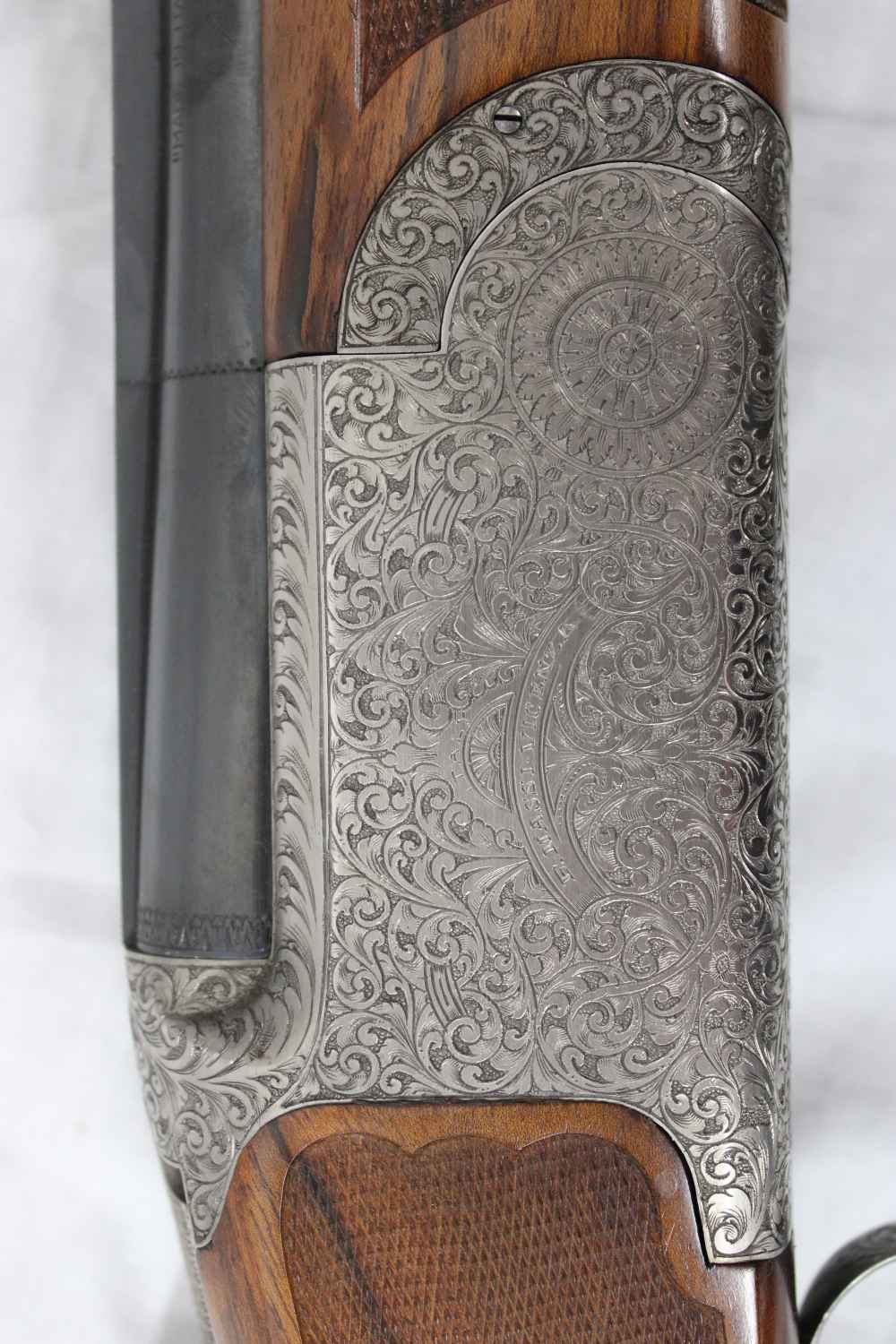 ULTRA RARE Italian CHAMPLIN VICENZA 12 GA Over Under Shotgun TWO BARREL SET-img-3