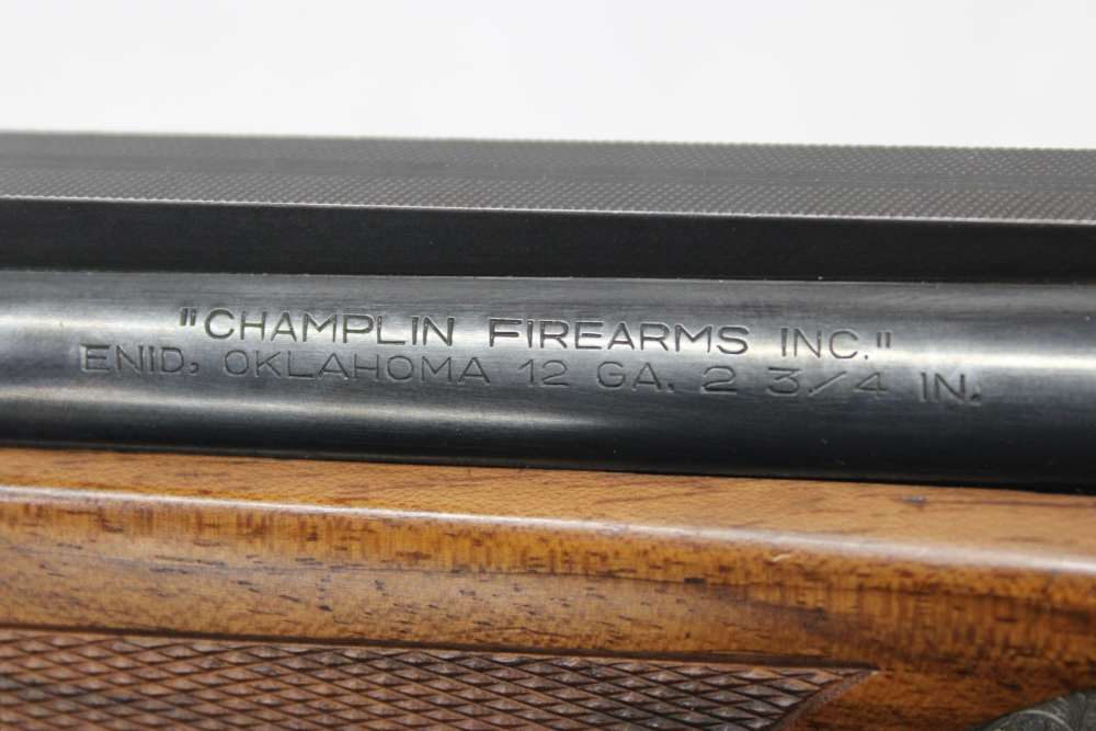 ULTRA RARE Italian CHAMPLIN VICENZA 12 GA Over Under Shotgun TWO BARREL SET-img-21
