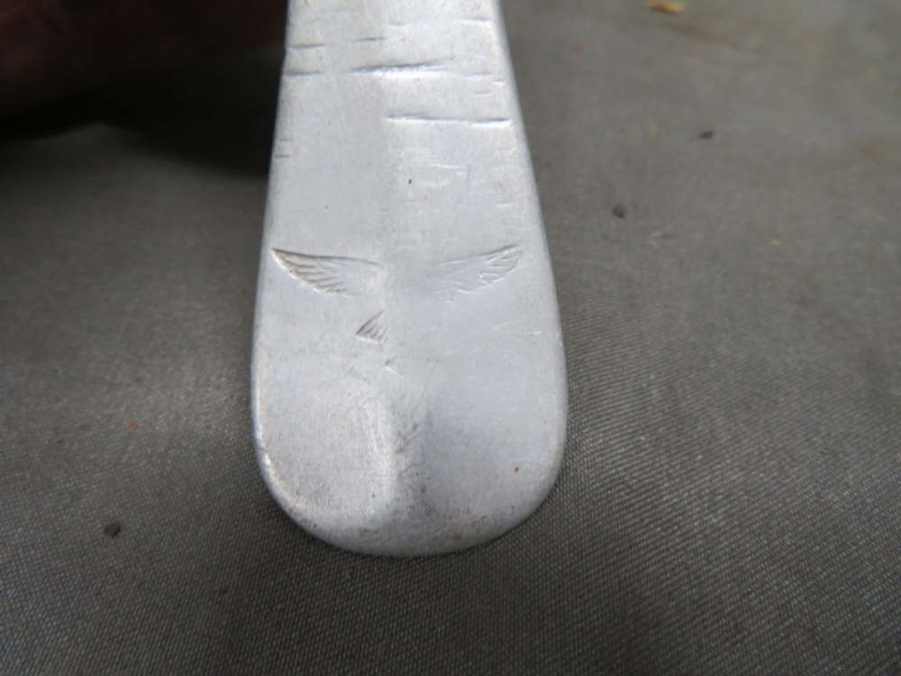 LOT-WWII GERMAN LUFTWAFFE MESS HALL FORK & SPOON-img-7