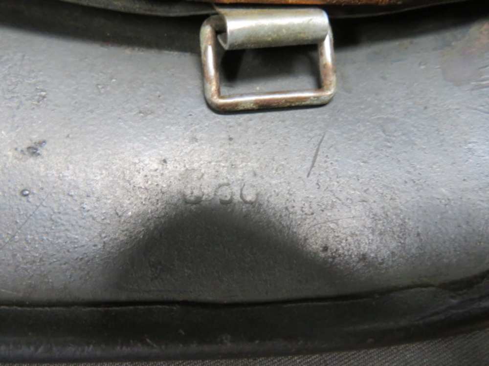 WWII GERMAN KRIEGSMARINE NAVY DOUBLE DECAL M40 HELMET-NICE PAINT -img-9