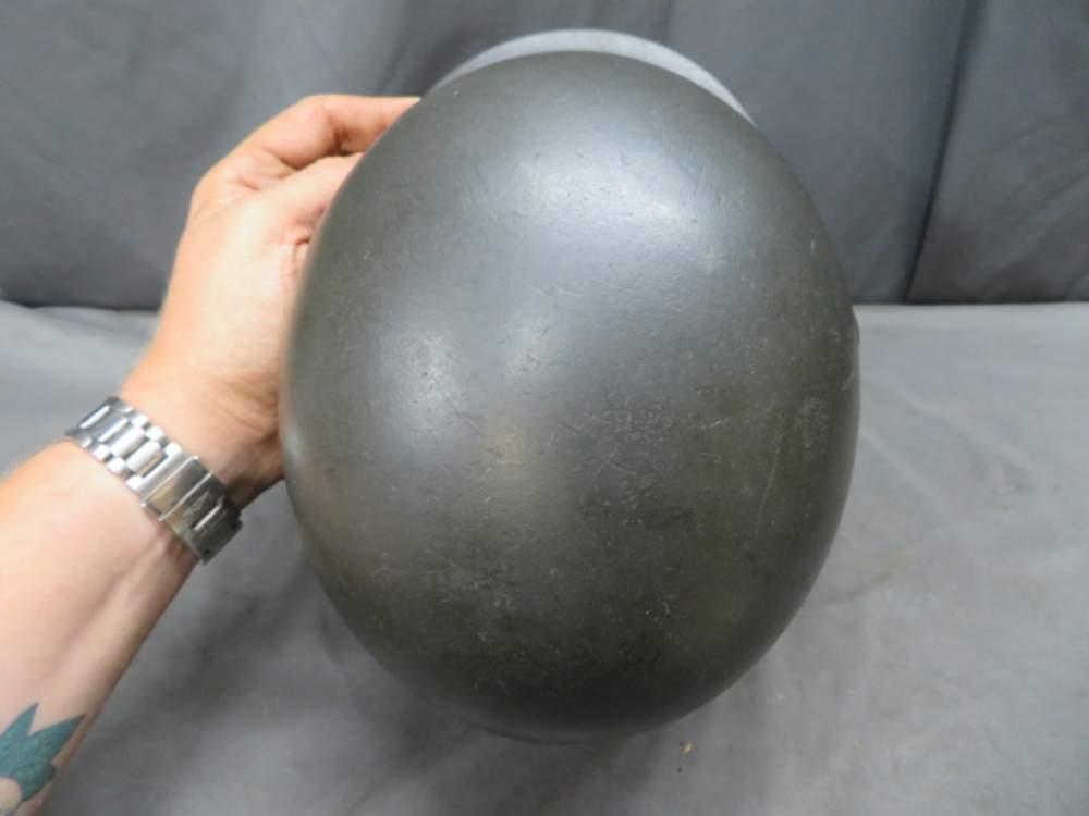 WWII GERMAN KRIEGSMARINE NAVY DOUBLE DECAL M40 HELMET-NICE PAINT -img-6