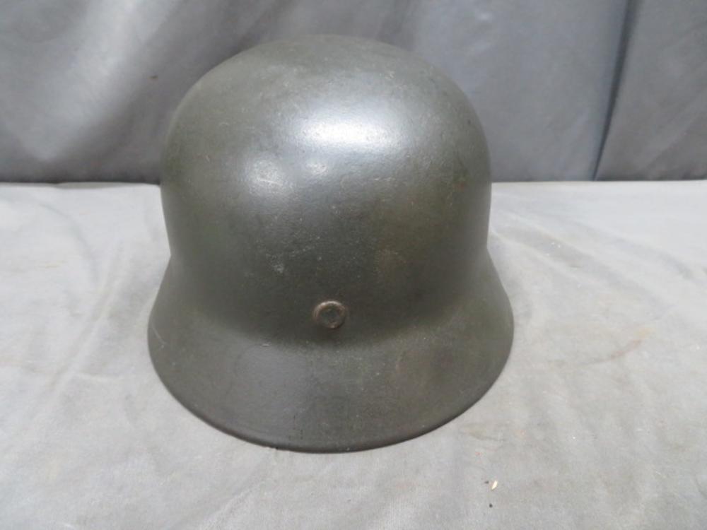 WWII GERMAN KRIEGSMARINE NAVY DOUBLE DECAL M40 HELMET-NICE PAINT -img-5
