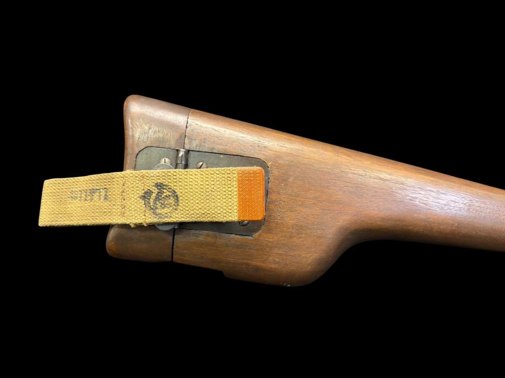 RARE, CANADIAN WWII 1945 INGLIS HI POWER STOCK HOLSTER VERY GOOD CONDITION -img-10
