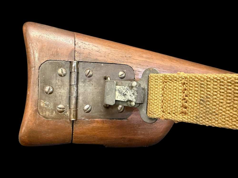 RARE, CANADIAN WWII 1945 INGLIS HI POWER STOCK HOLSTER VERY GOOD CONDITION -img-14