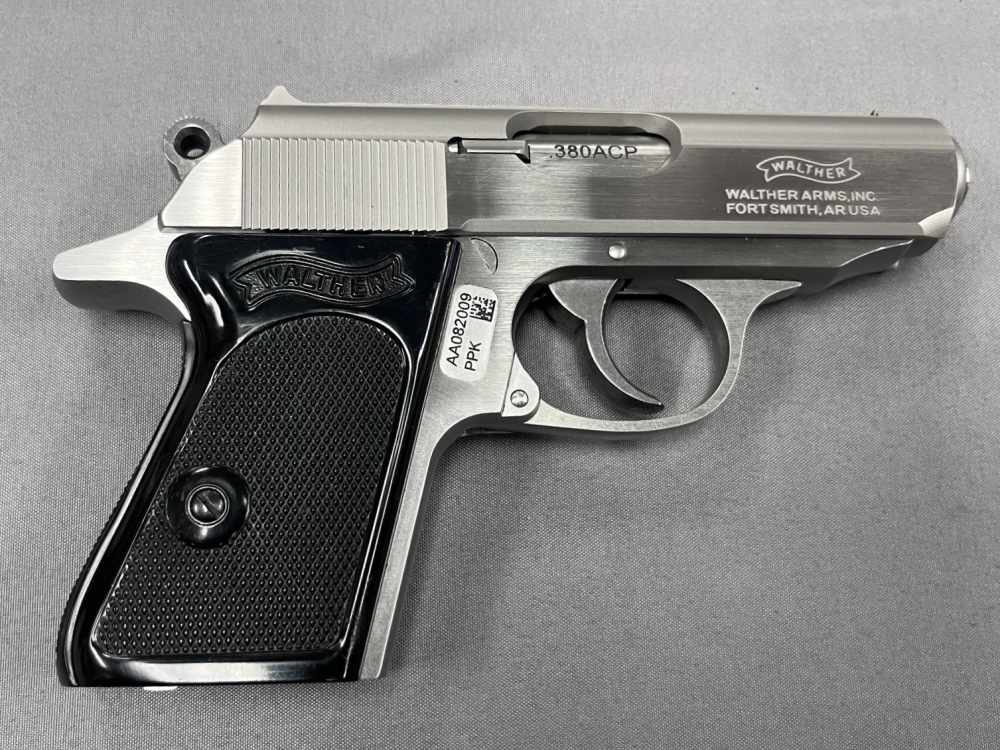 Like New Walther PPK Stainless 3.3" 380acp - 2mags - Case - LNIB - No Res!-img-2
