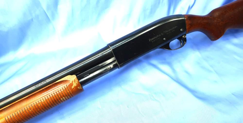 Remington 870 Wingmaster 12ga Police Riot Gun 20" CYL ca. 1980 Rack #-img-2