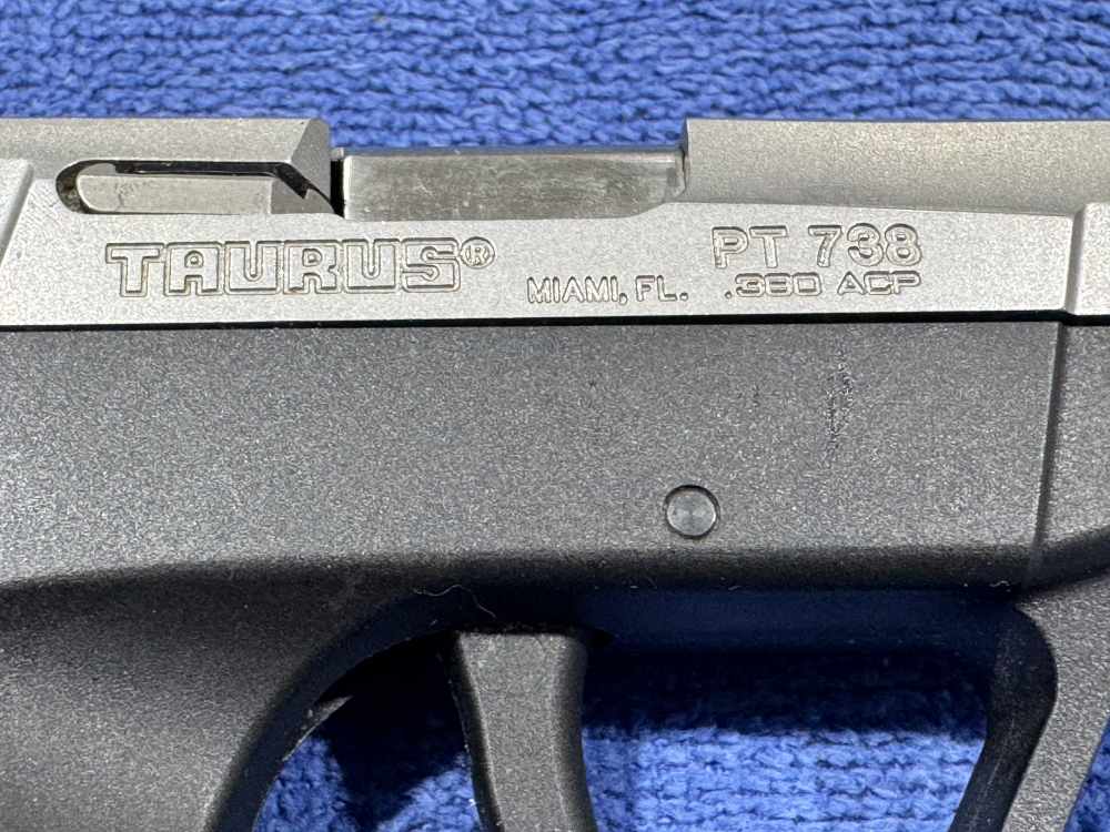 TAURUS PT738 TCP COMPACT PISTOL 380 ACP 6+1 GREAT CONDITION (J-13)-img-8