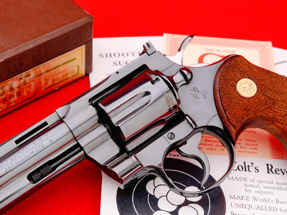 HOLY GRAIL 1955 1st Year Colt Python .357 Magnum 6" Royal Blue SN# 230-img-4