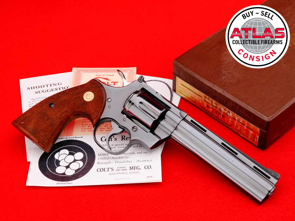 HOLY GRAIL 1955 1st Year Colt Python .357 Magnum 6" Royal Blue SN# 230-img-6