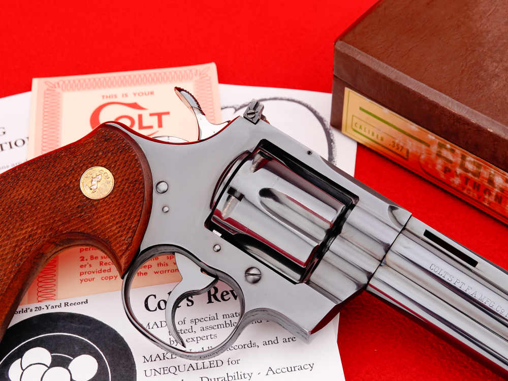 HOLY GRAIL 1955 1st Year Colt Python .357 Magnum 6" Royal Blue SN# 230-img-8