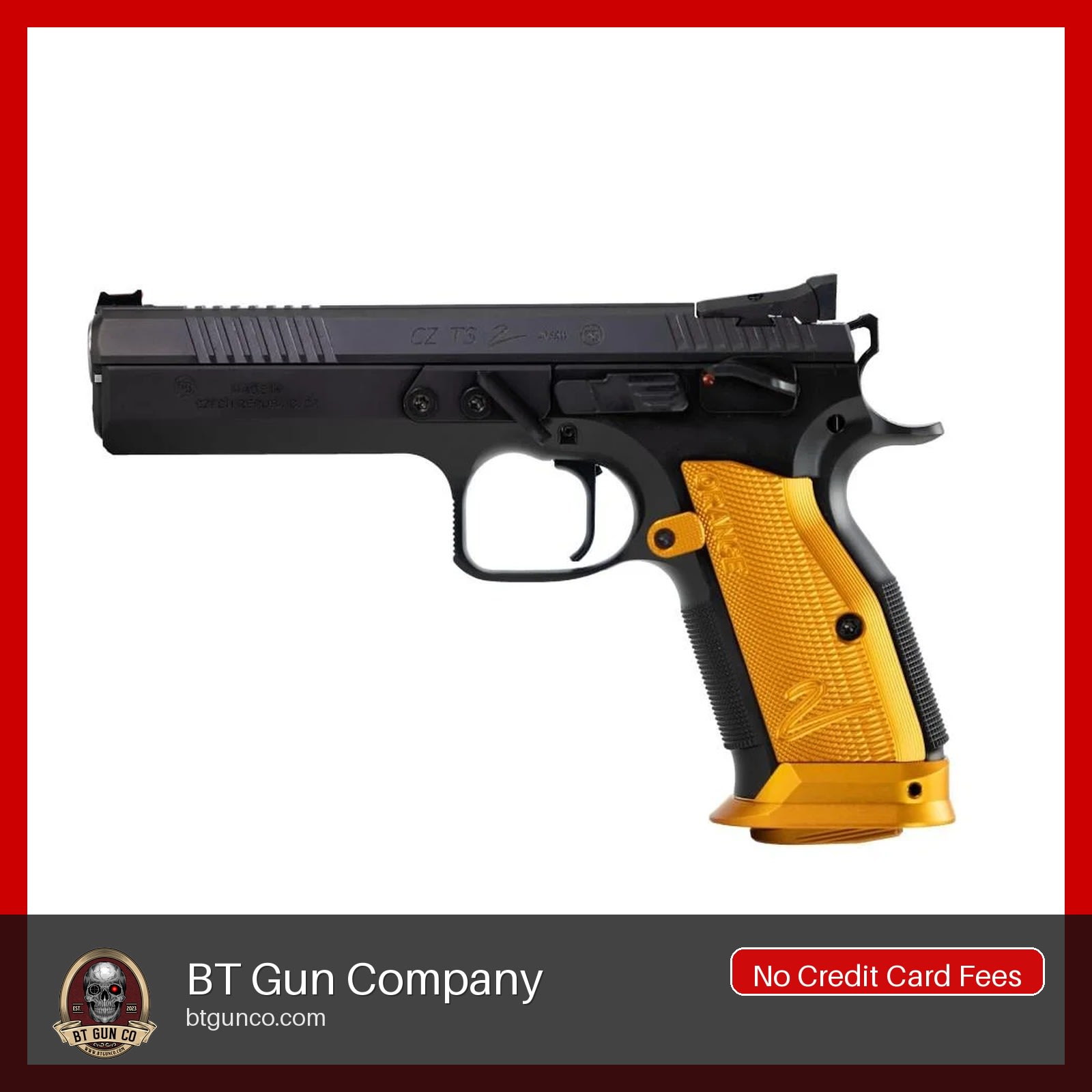 CZ USA TS 2 Orange 9mm Pistol 20rd 5.2" Barrel-img-1