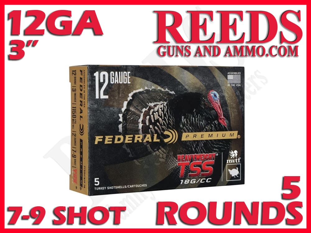 Federal 12 Ga Heavyweight TSS Turkey 3in 2oz 7/9 Shot 5rds PTSSX197F79-img-0