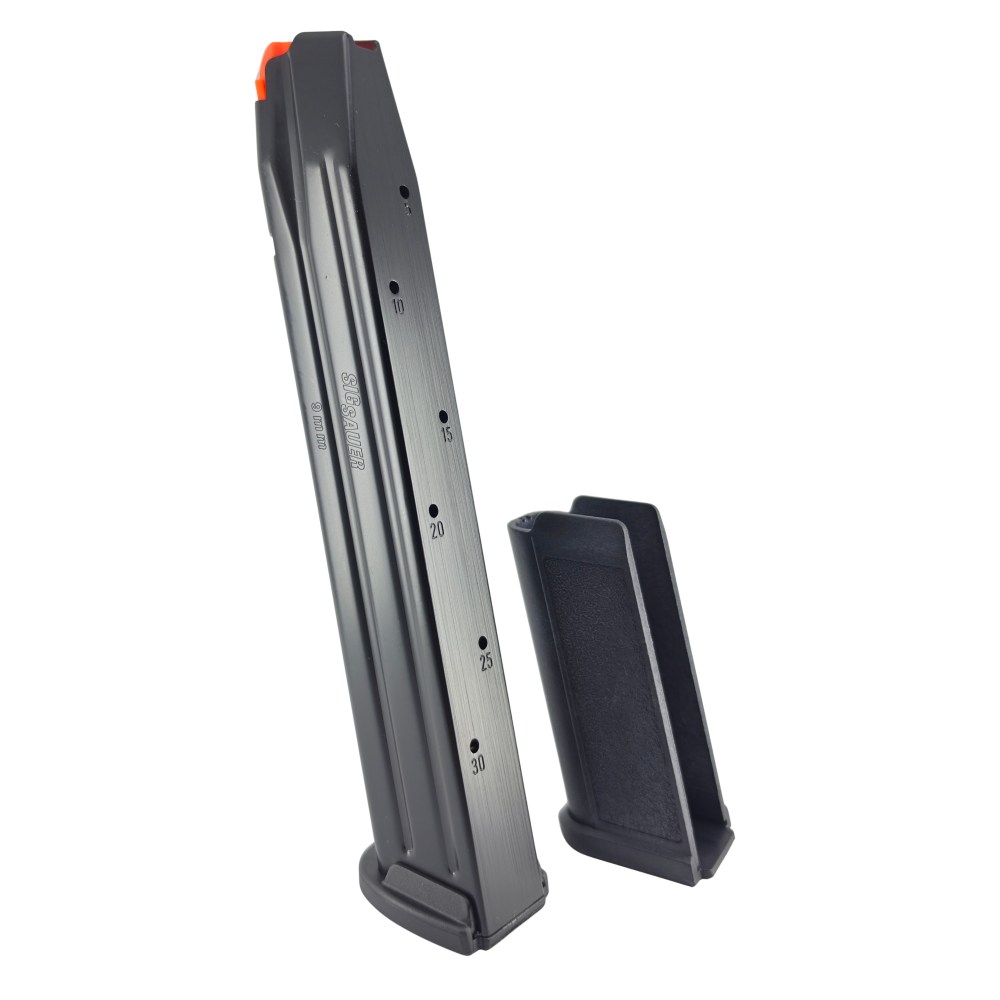 Sig P320 30rd 9mm Luger Extended Blued Steel Magazine-img-0