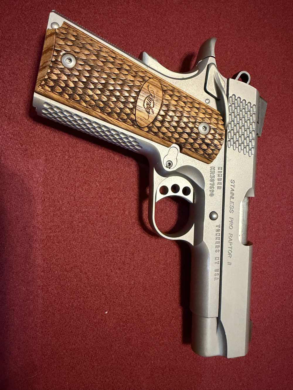 Kimber custom shop pro raptor II Stainless .45 ACP-img-3