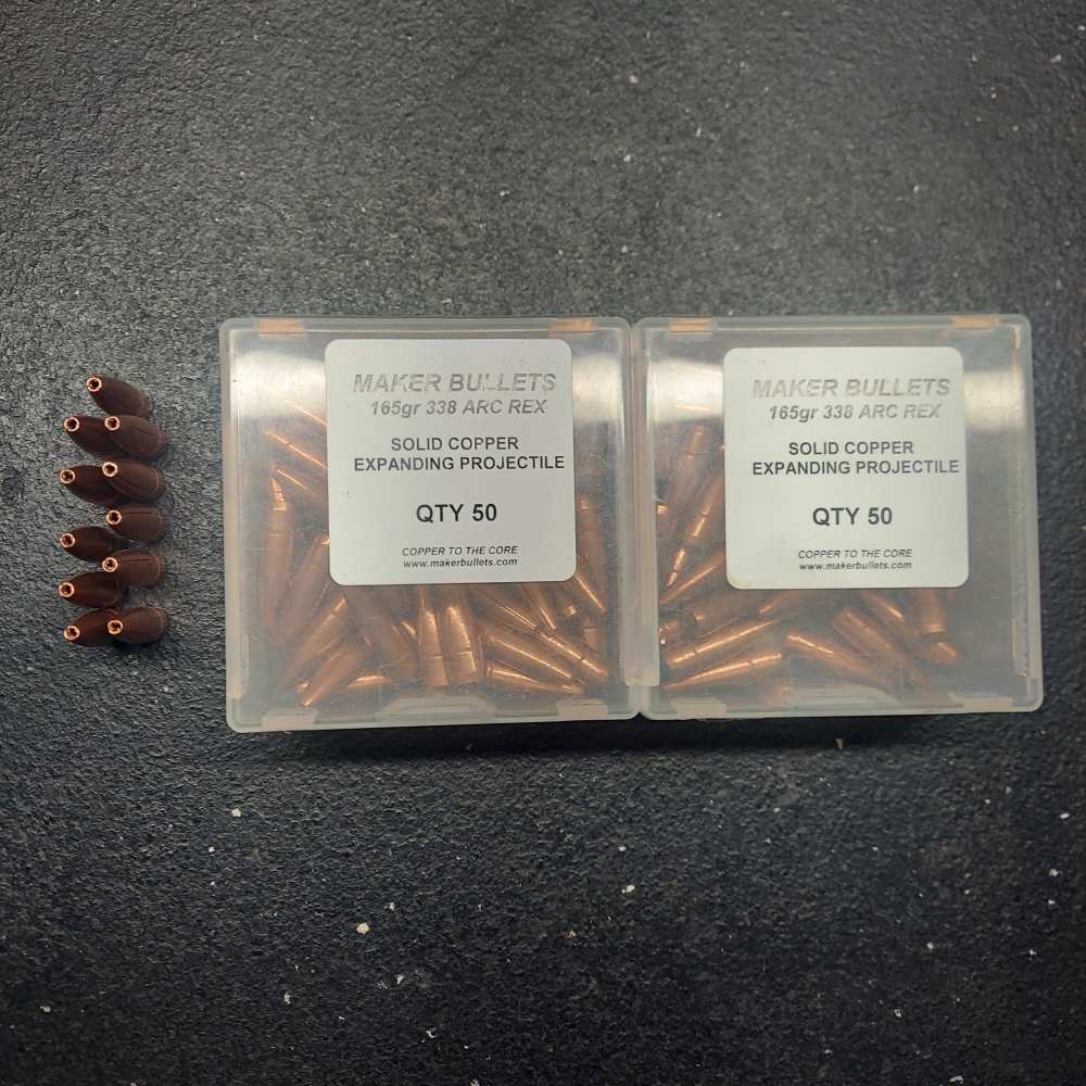 Makers .338 Arc Rex Bullet 165G -img-0