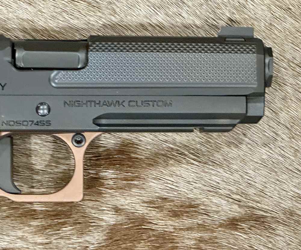 NIGHTHAWK CUSTOM DOUBLE AGENT COMMANDER 4.25" 1911 9MM IOS UPGRADES-img-6