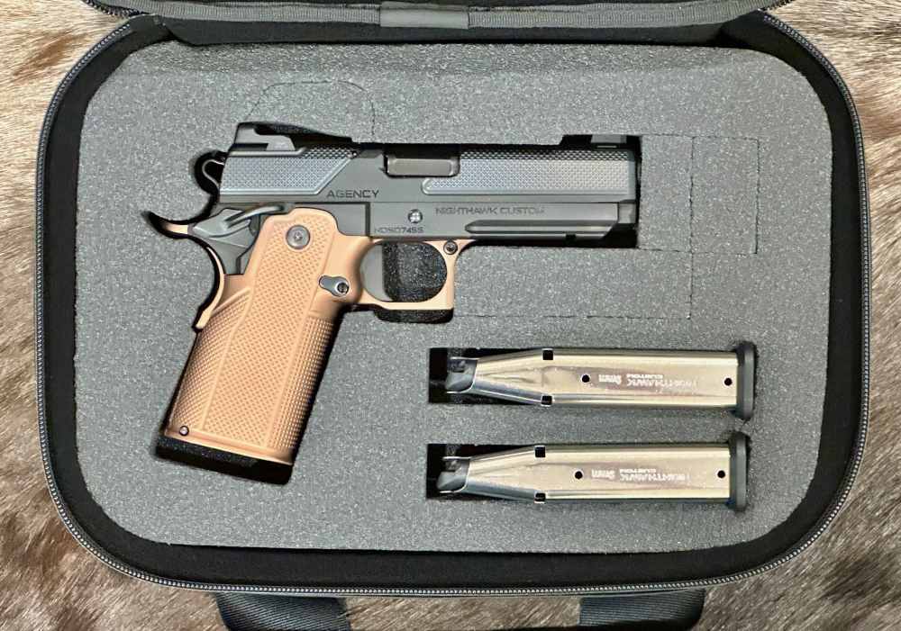 NIGHTHAWK CUSTOM DOUBLE AGENT COMMANDER 4.25" 1911 9MM IOS UPGRADES-img-22