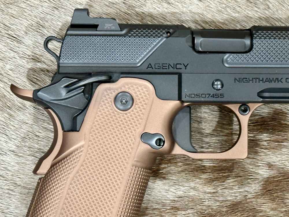NIGHTHAWK CUSTOM DOUBLE AGENT COMMANDER 4.25" 1911 9MM IOS UPGRADES-img-5