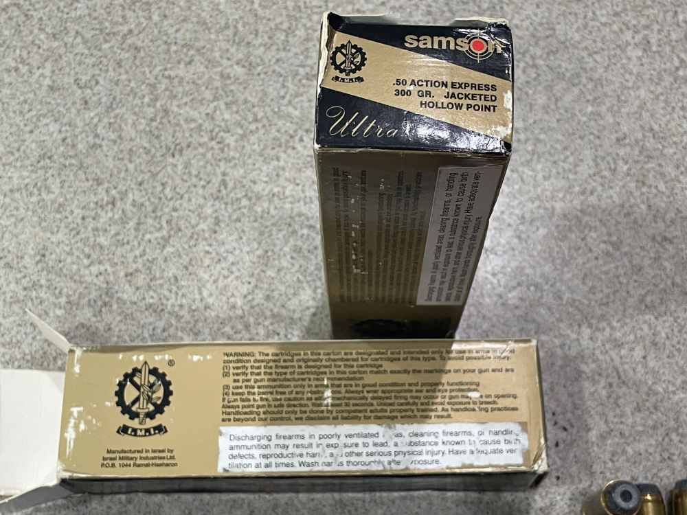 SAMSON Ultra IMI .50ae, 300 GR Jacketed Soft Point 40 Centerfire Cartridges-img-6