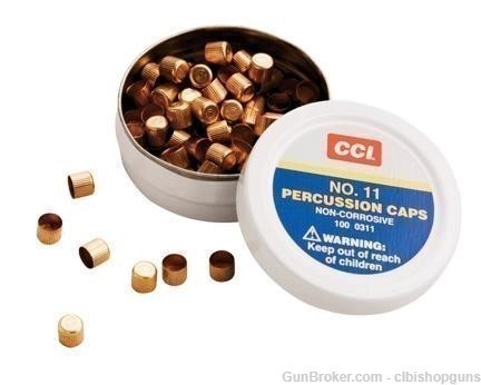 CCI #11 Percussion Caps for Muzzleloading - 300/count black powder 209-img-0
