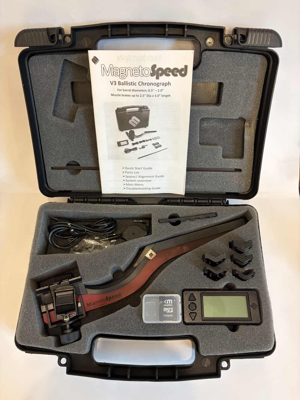 MagnetoSpeed V3 Ballistic Chronograph w/Hrd Case-Tested & Fully Functional-img-0