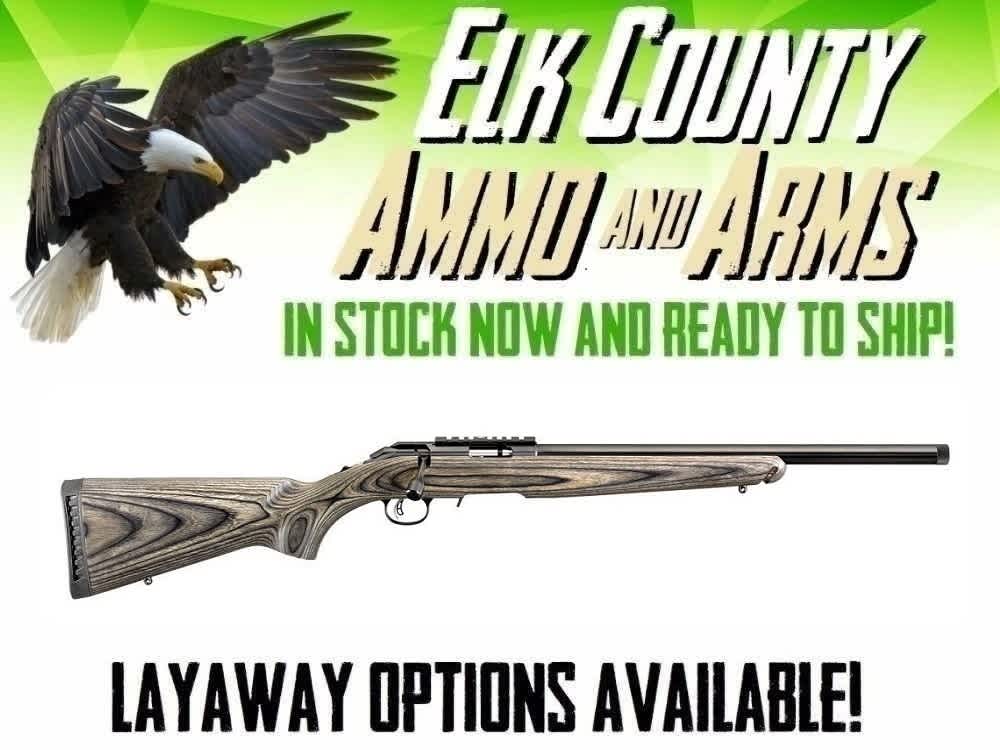 Ruger American Rimfire Target .22 LR 18" TB 10 Rds Black Laminate 08348-img-0