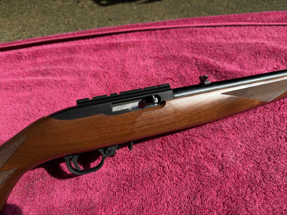 2013 Ruger 10/22 Mannlicher International Checkered Walnut  BX Trigger Red-img-3