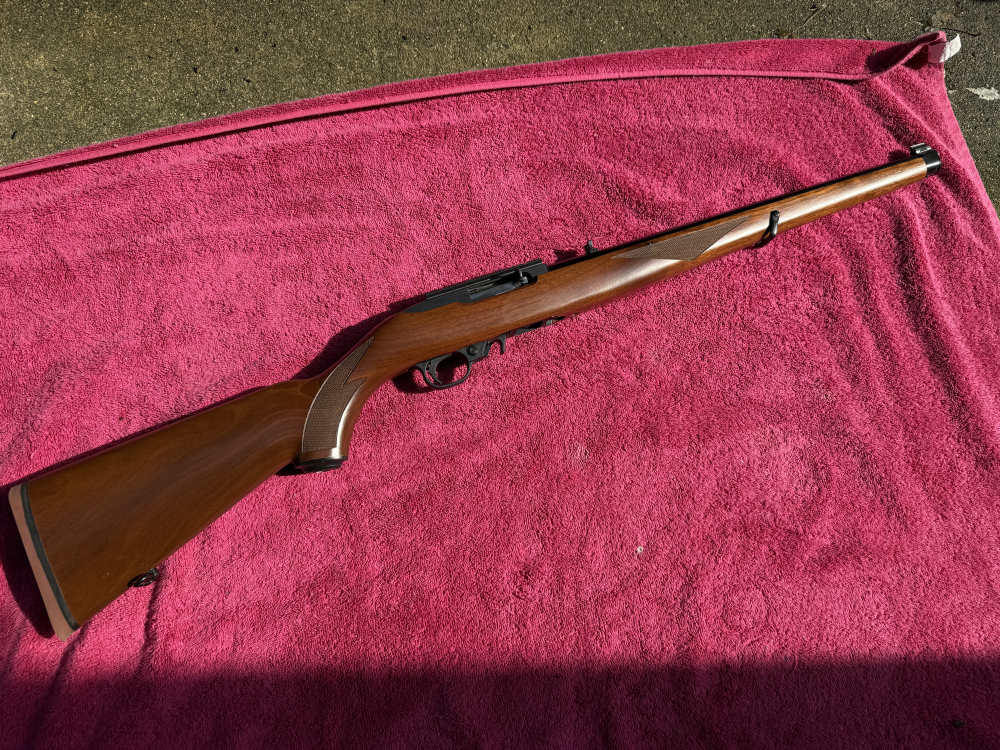 2013 Ruger 10/22 Mannlicher International Checkered Walnut  BX Trigger Red-img-0