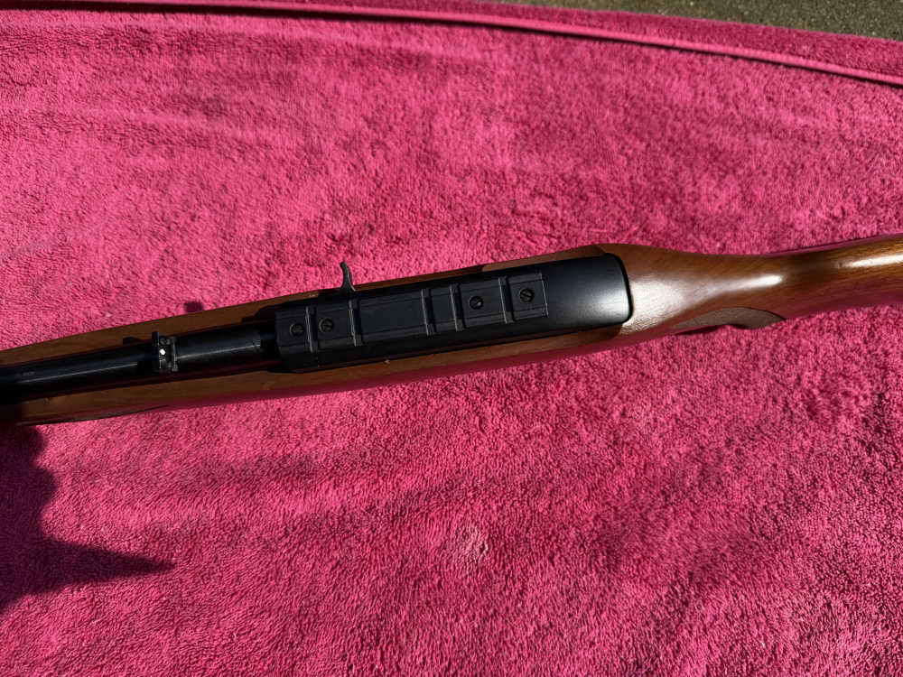 2013 Ruger 10/22 Mannlicher International Checkered Walnut  BX Trigger Red-img-17