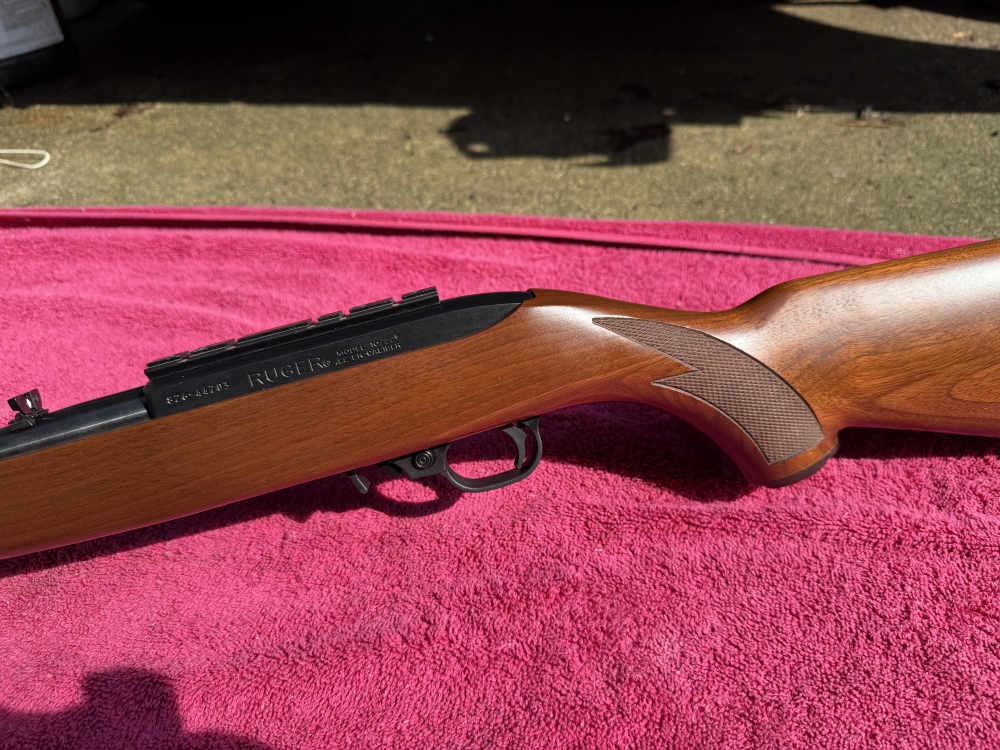 2013 Ruger 10/22 Mannlicher International Checkered Walnut  BX Trigger Red-img-8