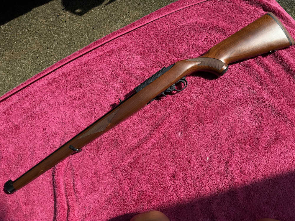 2013 Ruger 10/22 Mannlicher International Checkered Walnut  BX Trigger Red-img-6