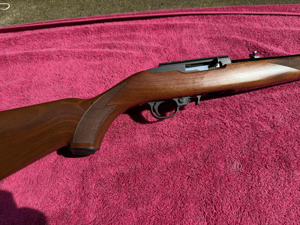 2013 Ruger 10/22 Mannlicher International Checkered Walnut  BX Trigger Red-img-2