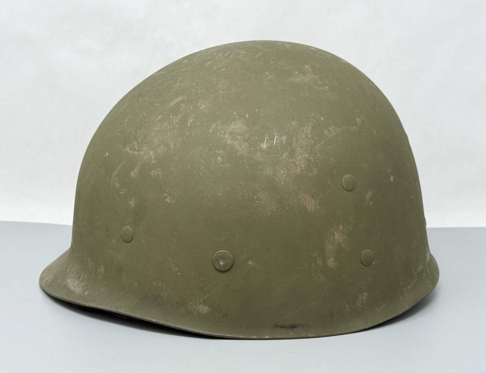 WW2 US M1 NETTED Helmet Fixed Bale F/S WWII WESTINGHOUSE Liner -img-19