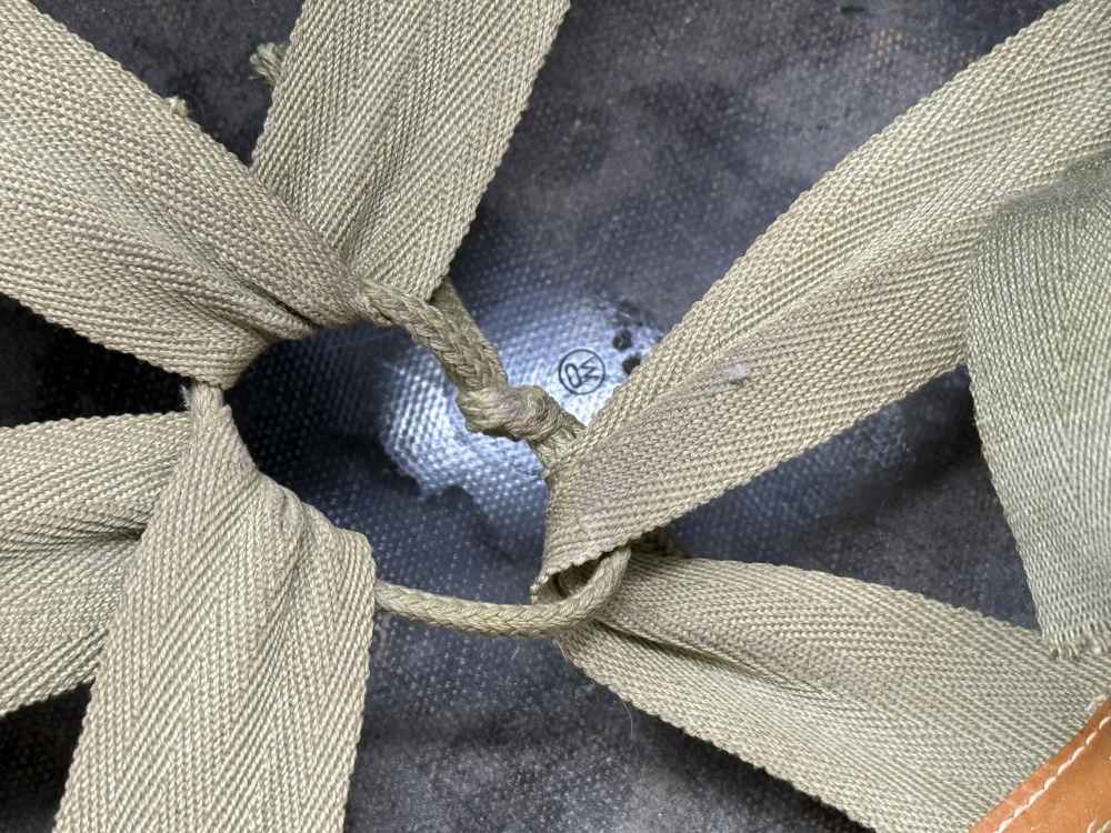 WW2 US M1 NETTED Helmet Fixed Bale F/S WWII WESTINGHOUSE Liner -img-12