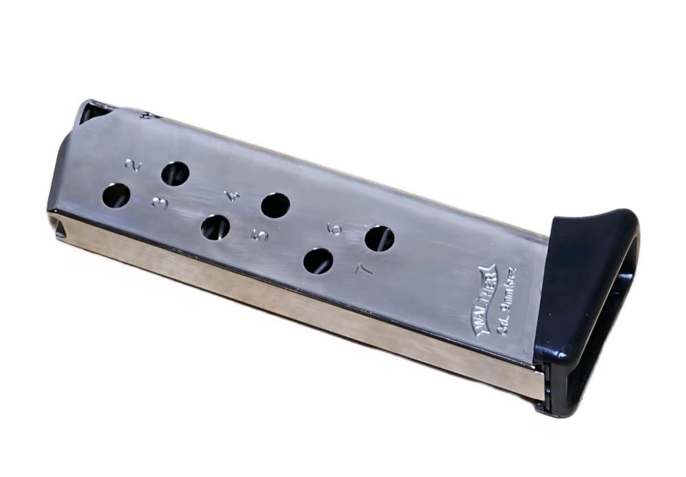 Walther PPK/S PPKS Pistol Magazine with Finger Rest 380 ACP 7 Round Nickel-img-4