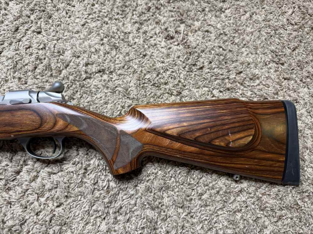 Like new Sako 85 s varmint 22-250 stainless, fluted laminated NICE! Trades!-img-5